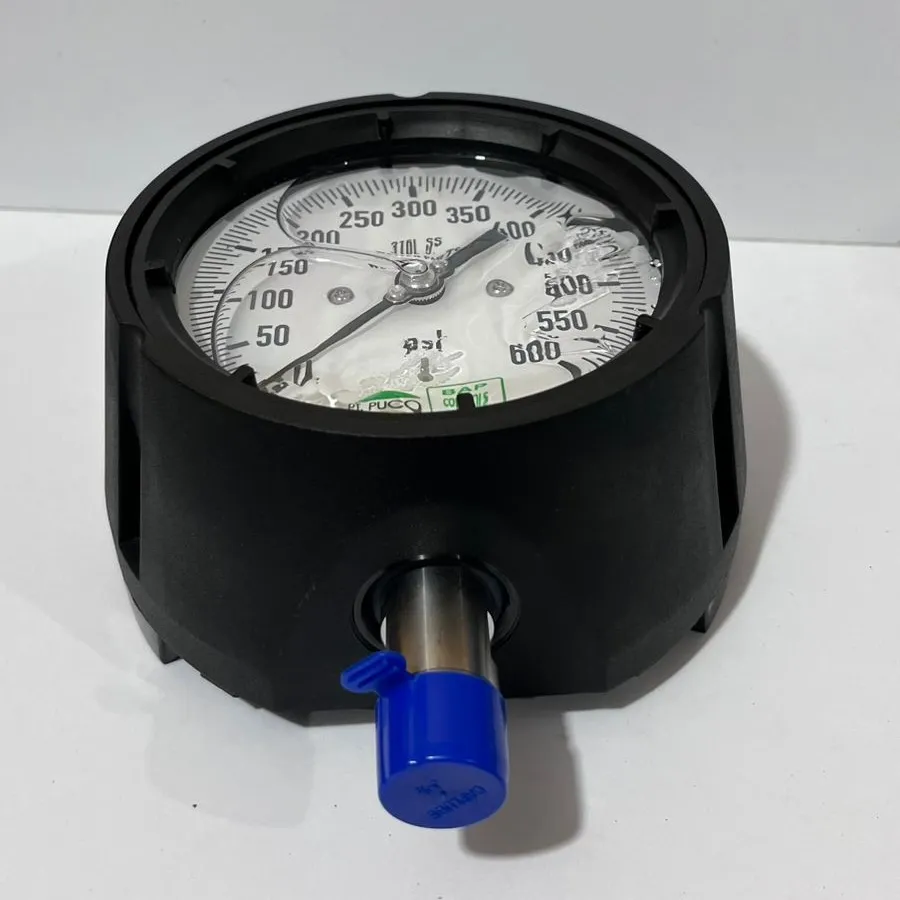 Shock-Resistant Phenolic Pressure Gauge BAP HB0312-SERIES 0–600 psi Batch 2